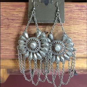 Silver earrings
